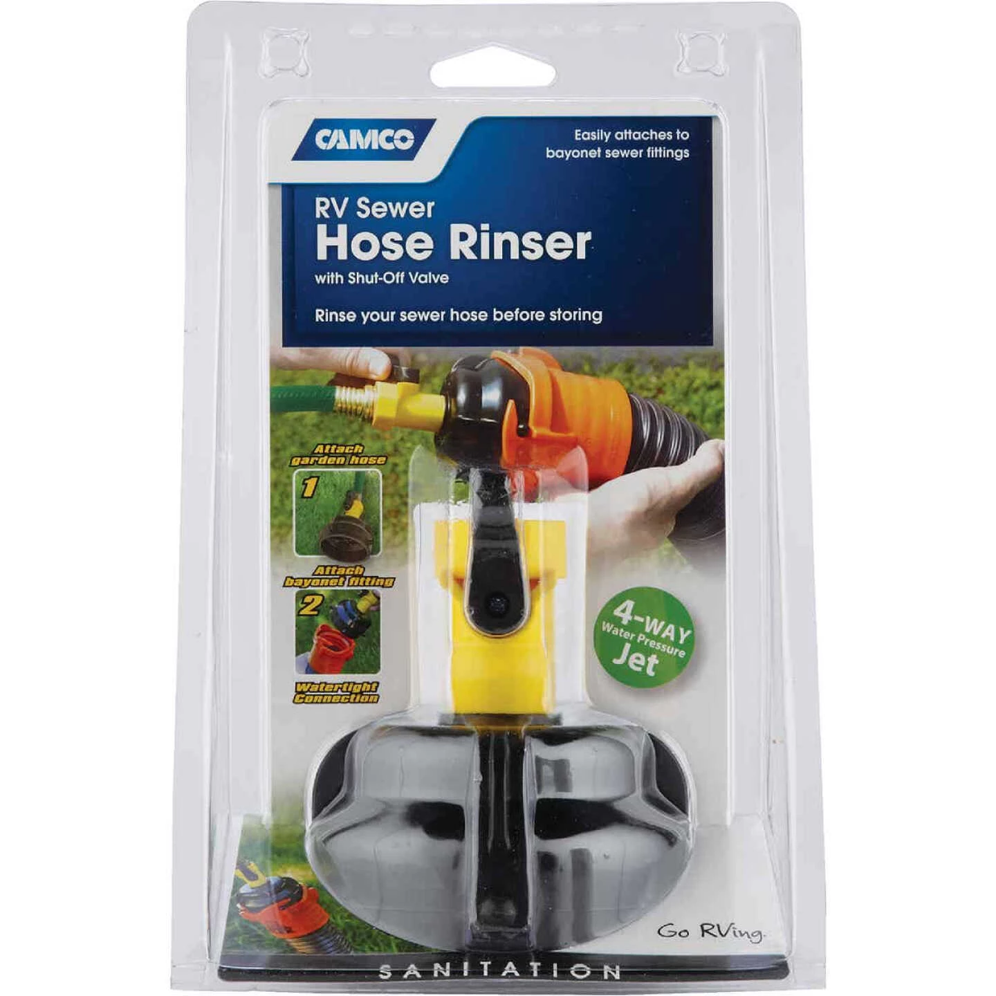Camco RV Sewer Hose Rinser Cap 6 Camco RV Sewer Hose Rinser Cap - Image 4