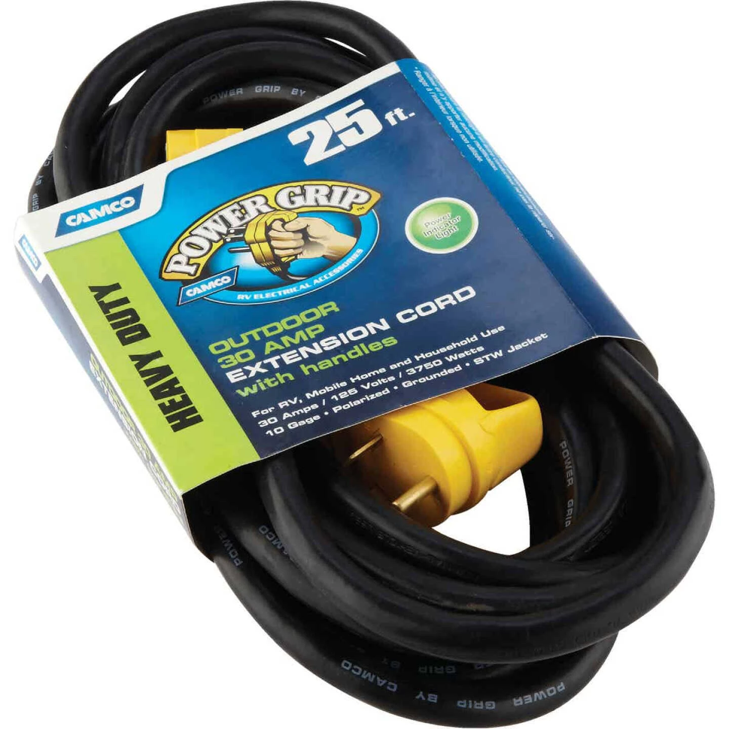 Camco PowerGrip 25Ft. 30A 125 10 Gauge RV Extension Cord 4 Camco PowerGrip 25Ft. 30A 125 10 Gauge RV Extension Cord - Image 2