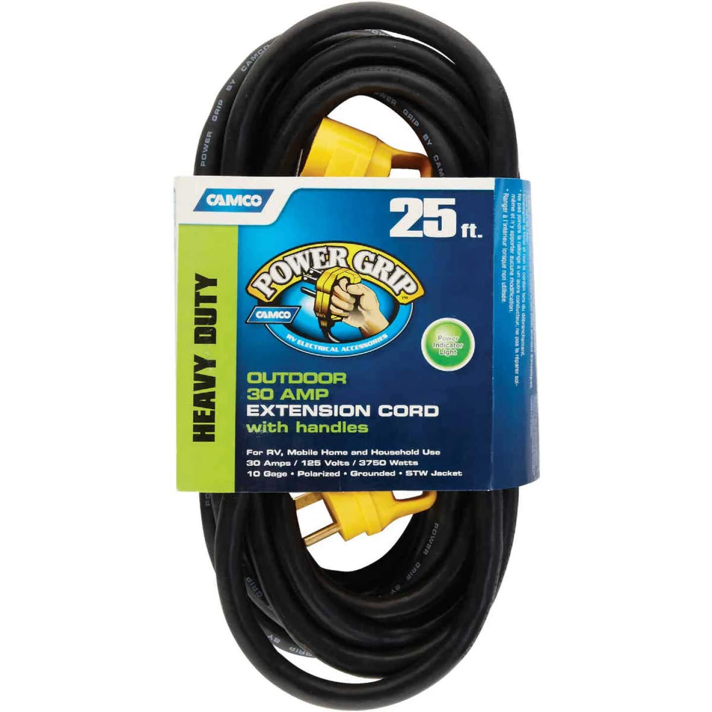Camco PowerGrip 25Ft. 30A 125 10 Gauge RV Extension Cord 6 Camco PowerGrip 25Ft. 30A 125 10 Gauge RV Extension Cord - Image 4