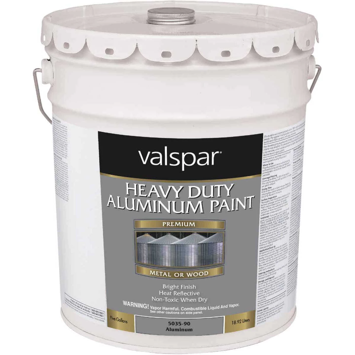 Valspar 5 Gal Aluminum HD Resin Finish Aluminum Paint 3 Valspar 5 Gal Aluminum HD Resin Finish Aluminum Paint