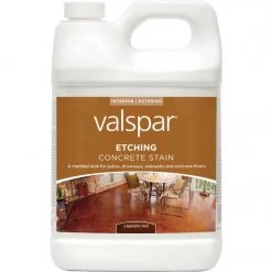 Valspar Interior/Exterior Cayenne Red Concrete Stain, 1 Gal.