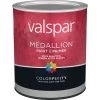 Valspar Medallion 100% Acrylic Paint & Primer Flat Exterior House Paint, White, 1 Qt. -Home Paint Tools Shop ItemImage 772778 q5x16w 3kpxrc nzdar