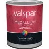 Valspar Medallion 100% Acrylic Paint & Primer Satin Exterior House Paint, White, 1 Qt. -Home Paint Tools Shop ItemImage 772983 q5x19b 6clxs0 a0jhnb