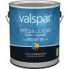 Valspar Medallion 100% Acrylic Paint & Primer Eggshell Interior Wall Paint, White, 1 Gal. -Home Paint Tools Shop ItemImage 773973 q5x1gu 8hl44g 9va4bx