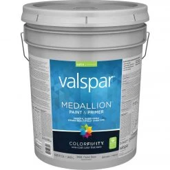 Valspar Medallion 100% Acrylic Paint & Primer Satin Interior Wall Paint, Pastel Base, 5 Gal.