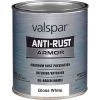 Valspar Anti-Rust Oil-Based Gloss Armor Rust Control Enamel, White, 1 Qt. -Home Paint Tools Shop ItemImage 776035 q5x1tw fth2kw 4rdloq