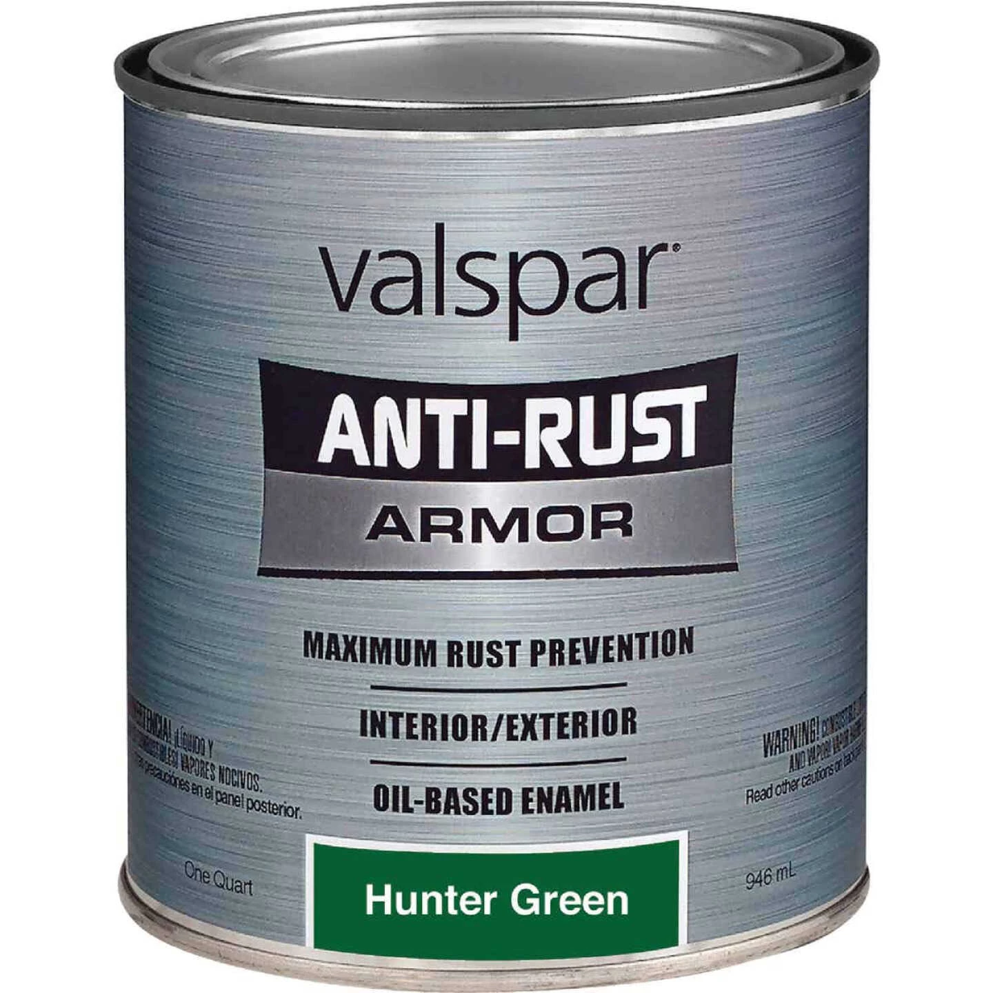Valspar Anti-Rust Oil-Based Gloss Armor Rust Control Enamel, Hunter Green, 1 Qt. 3 Valspar Anti-Rust Oil-Based Gloss Armor Rust Control Enamel, Hunter Green, 1 Qt.