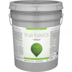 True Basics By Valspar Satin Exterior Paint, 5 Gal., Clear Base