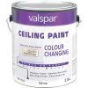 Valspar Color Changing Latex Flat Ceiling Paint, White, 1 Gal. -Home Paint Tools Shop ItemImage 778318 q5x2ah 5emlnk 6i1t5j