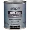 Valspar Anti-Rust Oil-Based Semi-Gloss Armor Rust Control Enamel, Black, 1 Qt. 2 Valspar Anti-Rust Oil-Based Semi-Gloss Armor Rust Control Enamel, Black, 1 Qt. -Home Paint Tools Shop ItemImage 781510 q5x2t6 dd86iw 53vo04