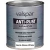 Valspar Anti-Rust Oil-Based Semi-Gloss Armor Rust Control Enamel, White, 1 Qt. -Home Paint Tools Shop ItemImage 781527 q5x2t9 dmlozk 872tnn