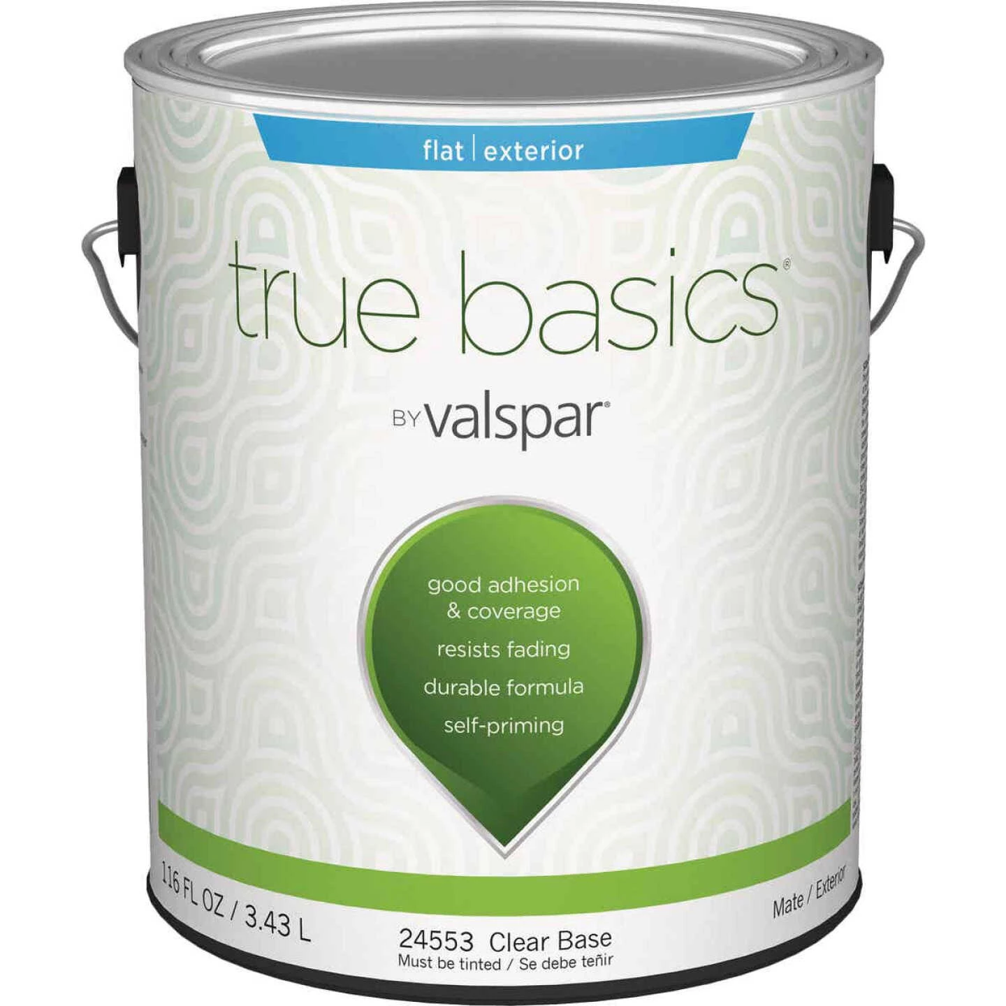 True Basics By Valspar Flat Exterior House Paint, 1 Gal., Clear Base 3 True Basics By Valspar Flat Exterior House Paint, 1 Gal., Clear Base