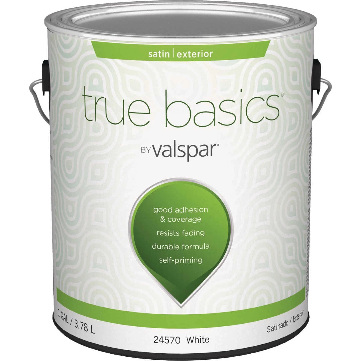 True Basics By Valspar Satin Exterior House Paint, 1 Gal., White 3 True Basics By Valspar Satin Exterior House Paint, 1 Gal., White