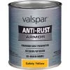 Valspar Oil-Based Gloss Anti-Rust Armor Safety Color Rust Control Enamel, Safety Yellow, 1 Qt. -Home Paint Tools Shop ItemImage 787789 q5x3z5 3hpmu8 2savwn