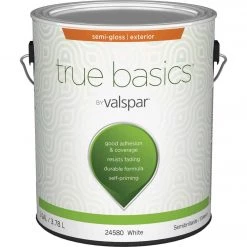 True Basics By Valspar Semi-Gloss Exterior House Paint, 1 Gal., White