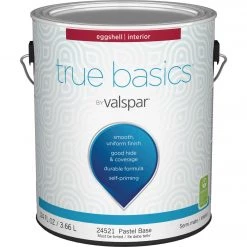 True Basics By Valspar Eggshell Interior Wall Paint, 1 Gal., Pastel Base