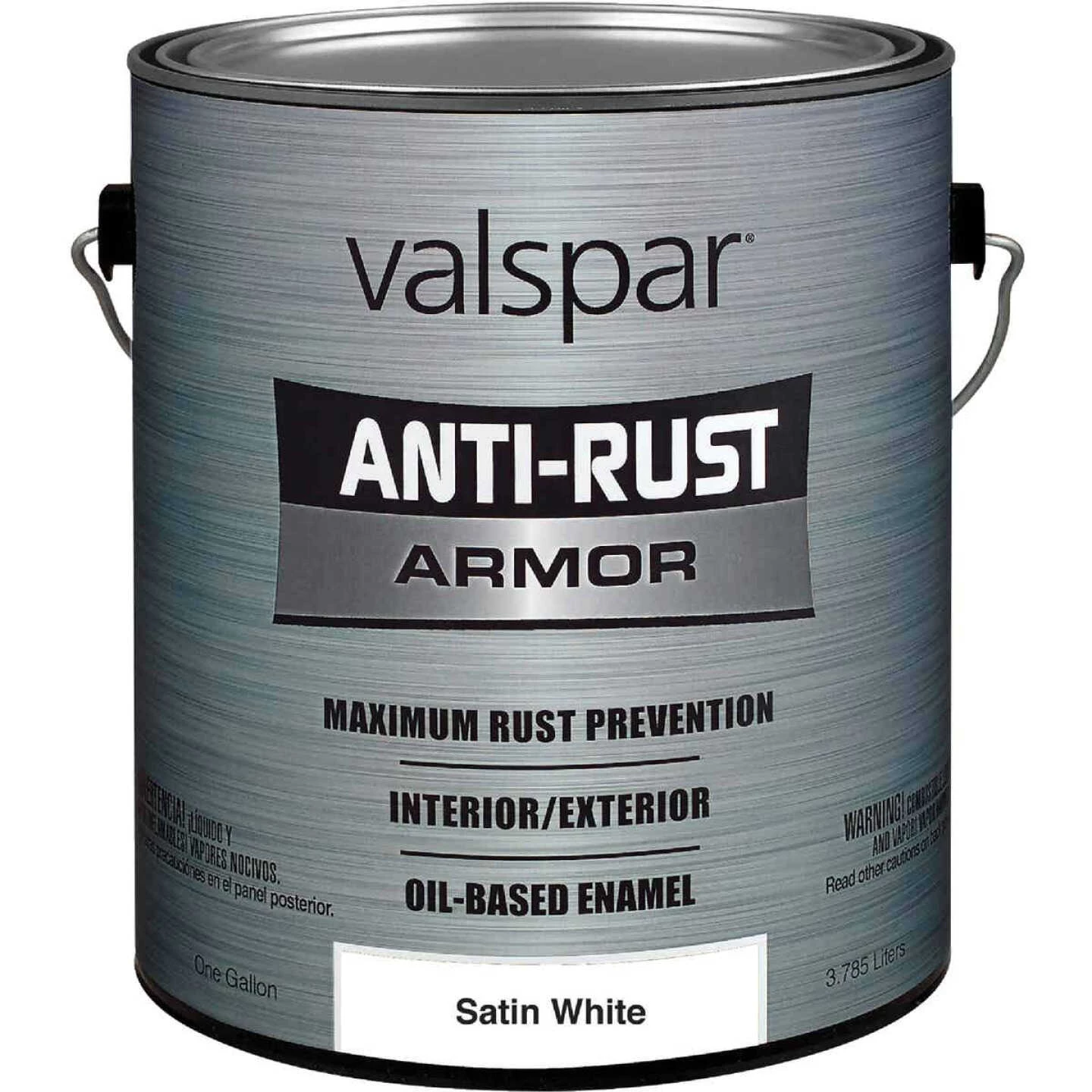 Valspar Anti-Rust Oil-Based Satin Armor Rust Control Enamel, White, 1 Gal. 3 Valspar Anti-Rust Oil-Based Satin Armor Rust Control Enamel, White, 1 Gal.
