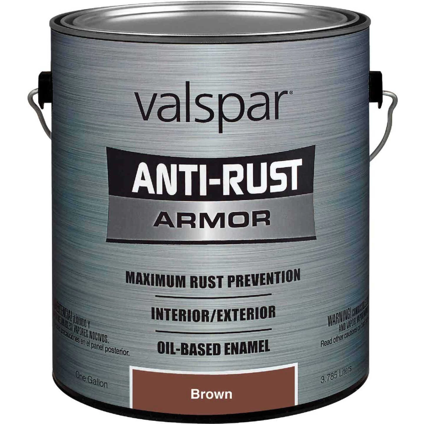 Valspar Anti-Rust Oil-Based Gloss Armor Rust Control Enamel, Brown, 1 Gal. 3 Valspar Anti-Rust Oil-Based Gloss Armor Rust Control Enamel, Brown, 1 Gal.