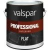 Valspar Professional Latex Flat Interior Wall Paint, High Hide White, 1 Gal. -Home Paint Tools Shop ItemImage 793614 q5x52f d4udk0 fnnwxz