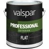 Valspar Professional 100% Acrylic Flat Exterior House Paint, White, 1 Gal. -Home Paint Tools Shop ItemImage 793929 q5x54j 3f6ox4 4c95xm