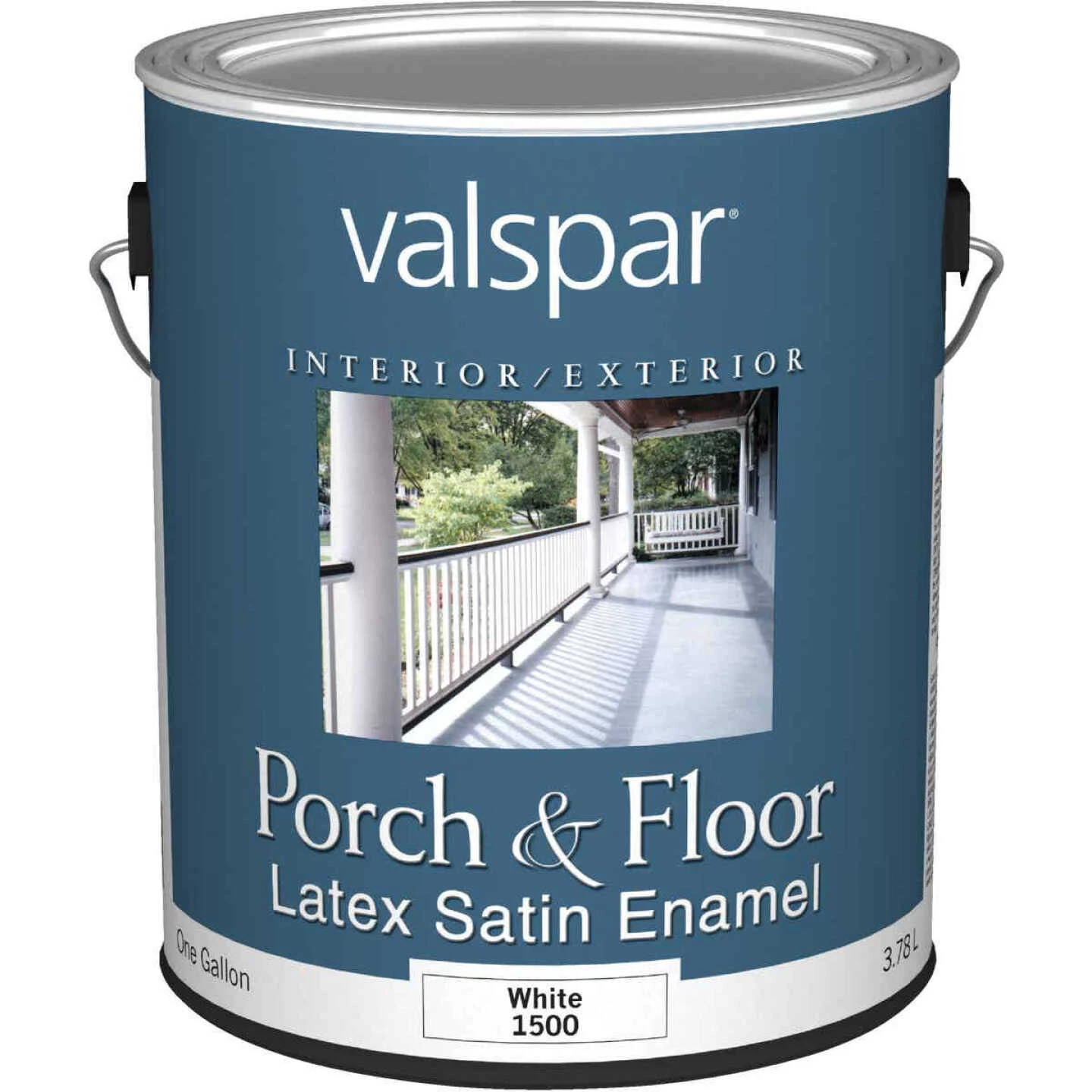 Valspar 1 Gal. White Self Priming Latex Satin Porch & Floor Enamel 3 Valspar 1 Gal. White Self Priming Latex Satin Porch & Floor Enamel