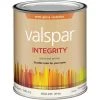 Valspar Integrity Latex Paint And Primer Semi-Gloss Exterior House Paint, White, 1 Qt. -Home Paint Tools Shop ItemImage 794830 q5x5bx 8q18fc bd11hz