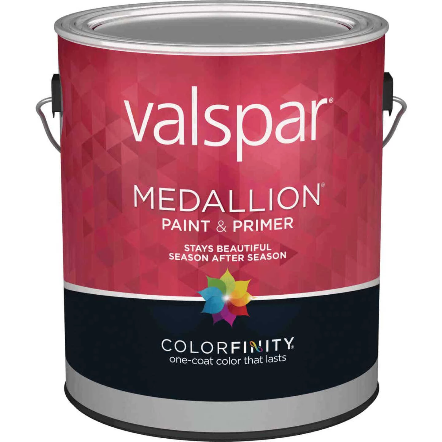 Valspar Medallion 100% Acrylic Paint & Primer Semi-Gloss Exterior House Paint, Black, 1 Gal. 3 Valspar Medallion 100% Acrylic Paint & Primer Semi-Gloss Exterior House Paint, Black, 1 Gal.
