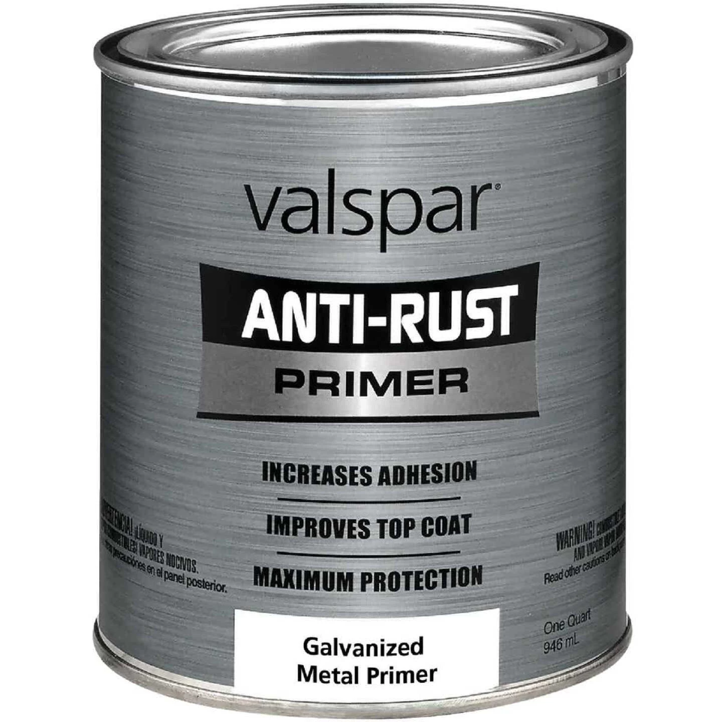Valspar Anti-Rust Galvanized Metal Primer, White, 1 Qt. 3 Valspar Anti-Rust Galvanized Metal Primer, White, 1 Qt.