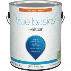 True Basics By Valspar Semi-Gloss Interior Wall Paint, 1 Gal., Pastel Base
